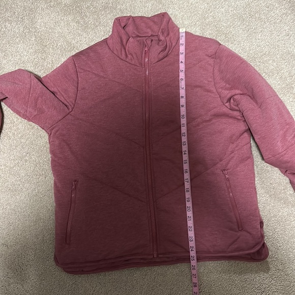 Three dots maroon quilted jacket w/ zip pockets L - Picture 12 of 12